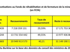 Burkina Faso : Des sociétés doivent 31 milliards FCFA au fonds de réhabilitation des mines pour les années 2023 et 2024